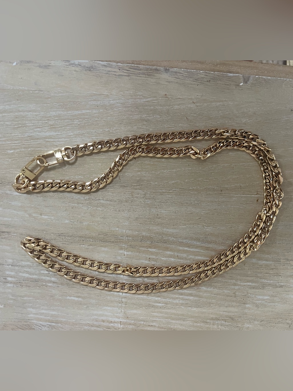 Authentic Louis Vuitton Gold Chain Strap | Replacement Crossbody Chain